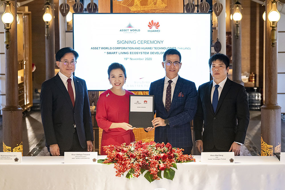 AWC and Huawei sign MOU for comprehensive smart living ecosystem development marking the next chapter of building a better future for Thai real estate sector