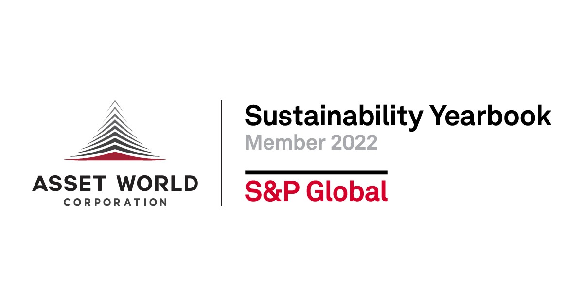 Asset World Corporation has been listed in  the S&P Global Sustainability Yearbook 2022