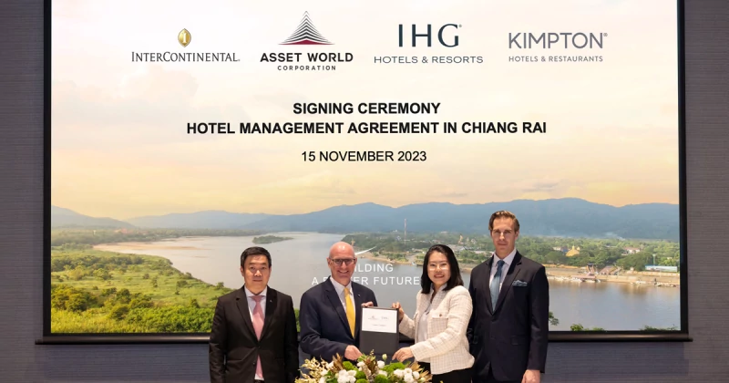 AWC partners with IHG to develop their first two luxury hotels in Chiang Rai under InterContinental and Kimpton brands, drawing global travelers to the northernmost province of Thailand