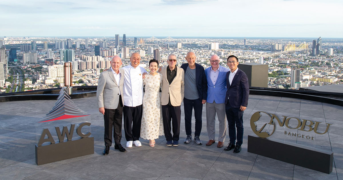 AWC Welcomes the Founders of Nobu Hospitality to ‘Nobu Bangkok’, the World's Highest Nobu Restaurant at EA Rooftop at The Empire, Redefining Exquisite Dining with Bangkok’s Skyline,                            Ahead of September Launch