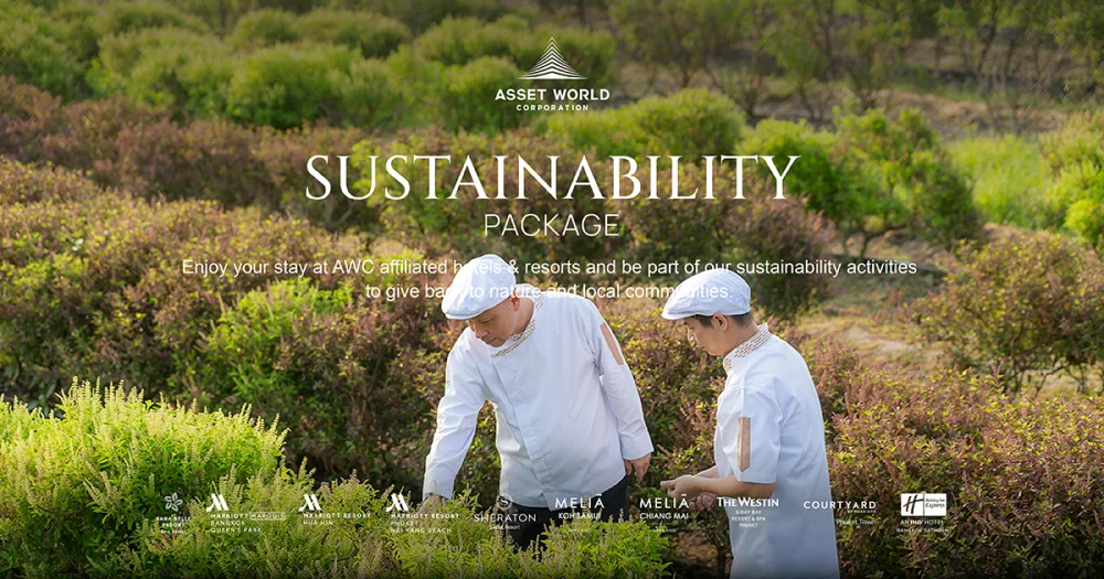 แพ็กเกจห้องพัก Sustainability จากโรงแรมในเครือ AWC