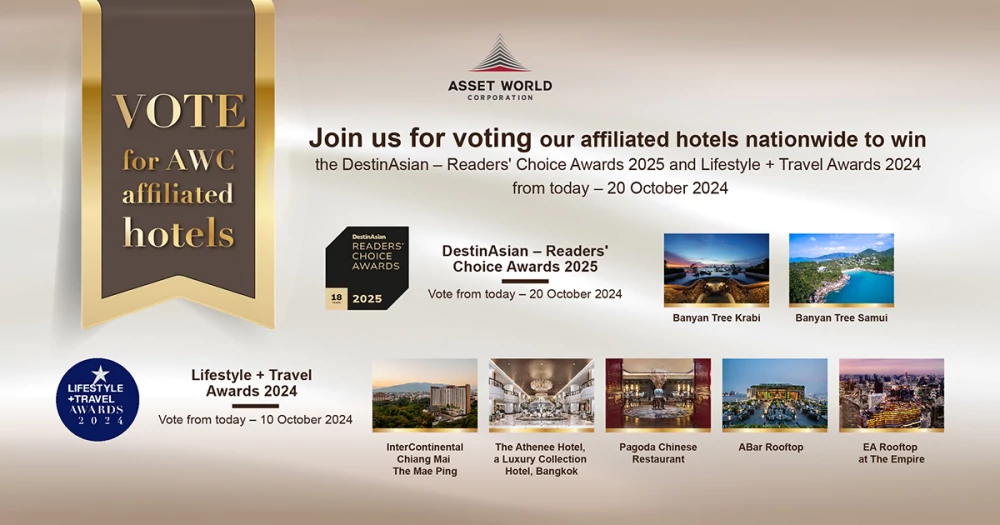 Cast your vote and support your favorite AWC affiliated hotels win in 2024