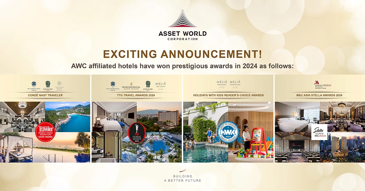 AWC affiliated hotels nationwide have won prestigious awards in 2024